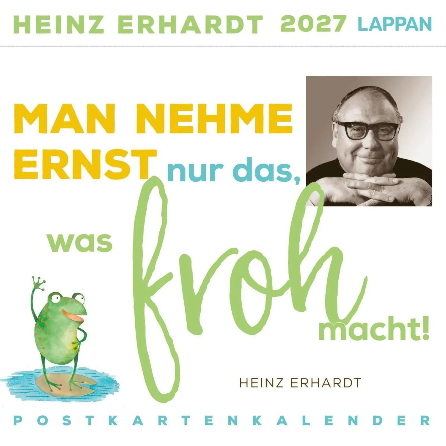 Lappan Verlag Tischkalender Heinz Erhardt: Postkartenkalender 2027