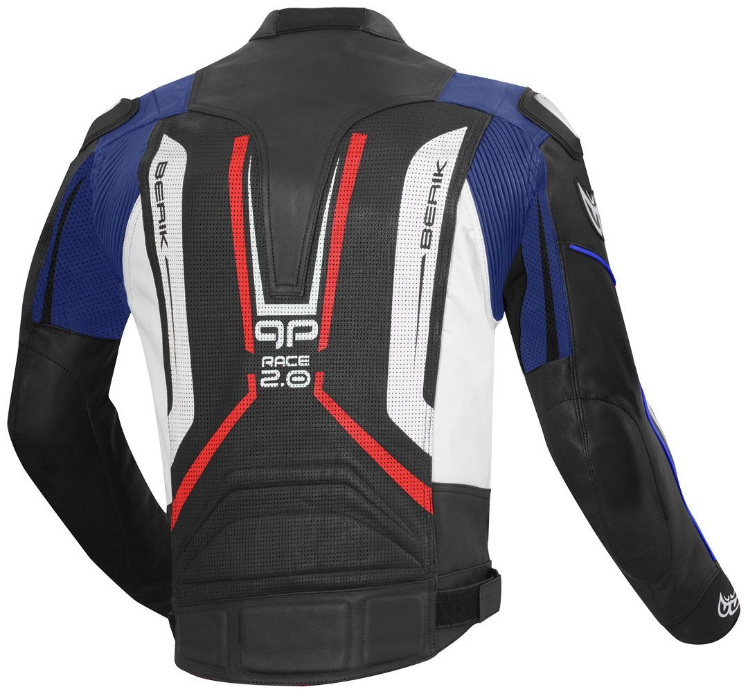 Berik Motorradjacke Street Pro Motorrad Lederjacke perforiert