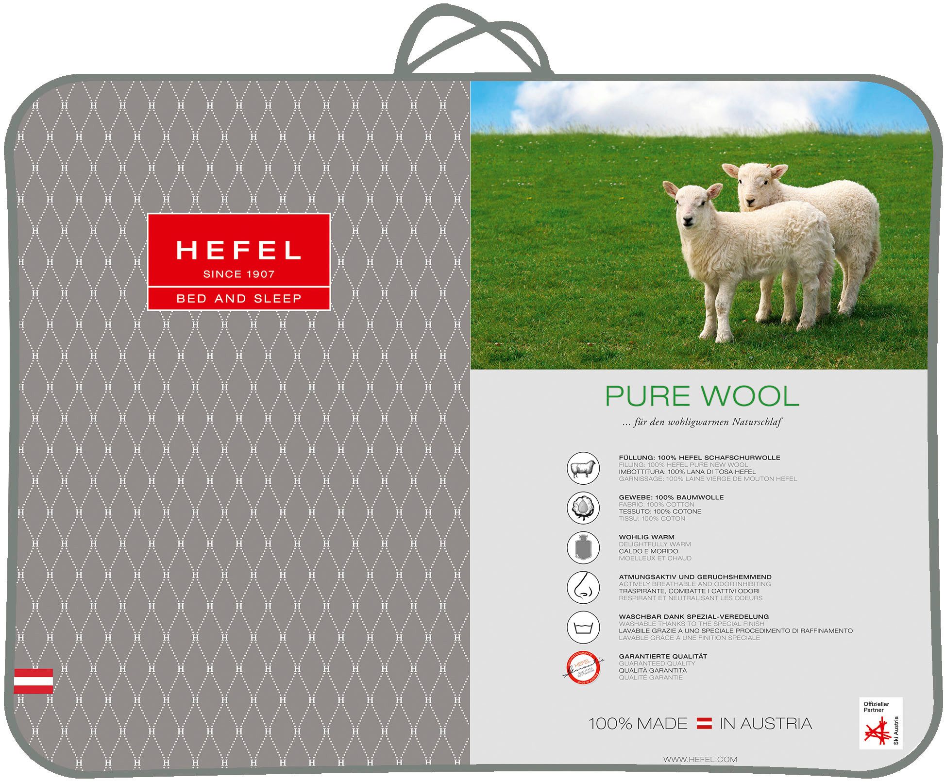 Matratzenauflage Pure Wool, außerordentlich atmungsaktiv Hefel, günstig online kaufen
