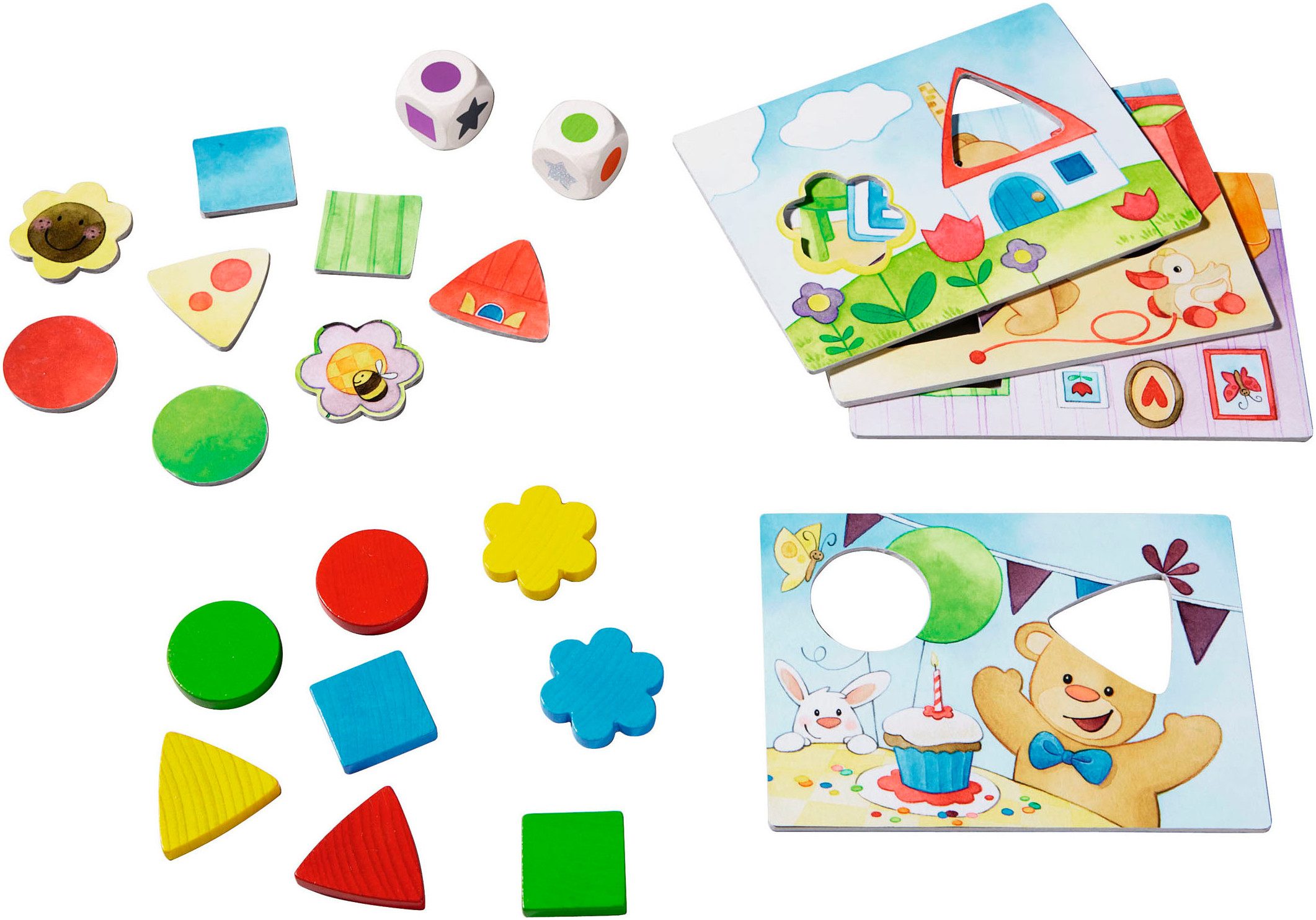 Haba Spiel Meine ersten Spiele - Teddys Farben und Formen, Made in Germany