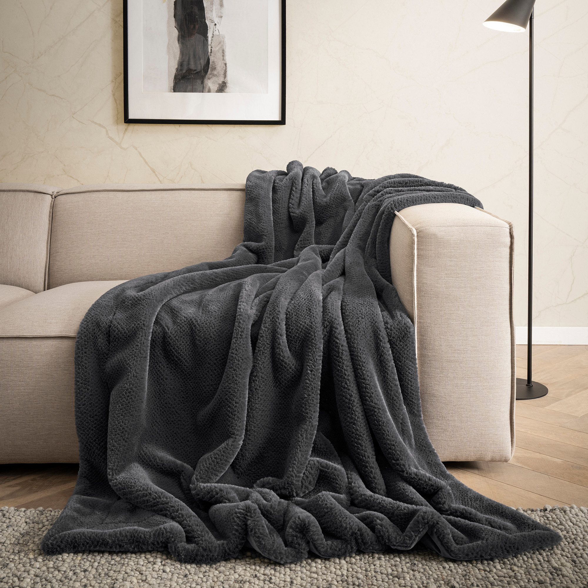Wohndecke bugatti Wohndecke Felloptik, bugatti, besonders weich