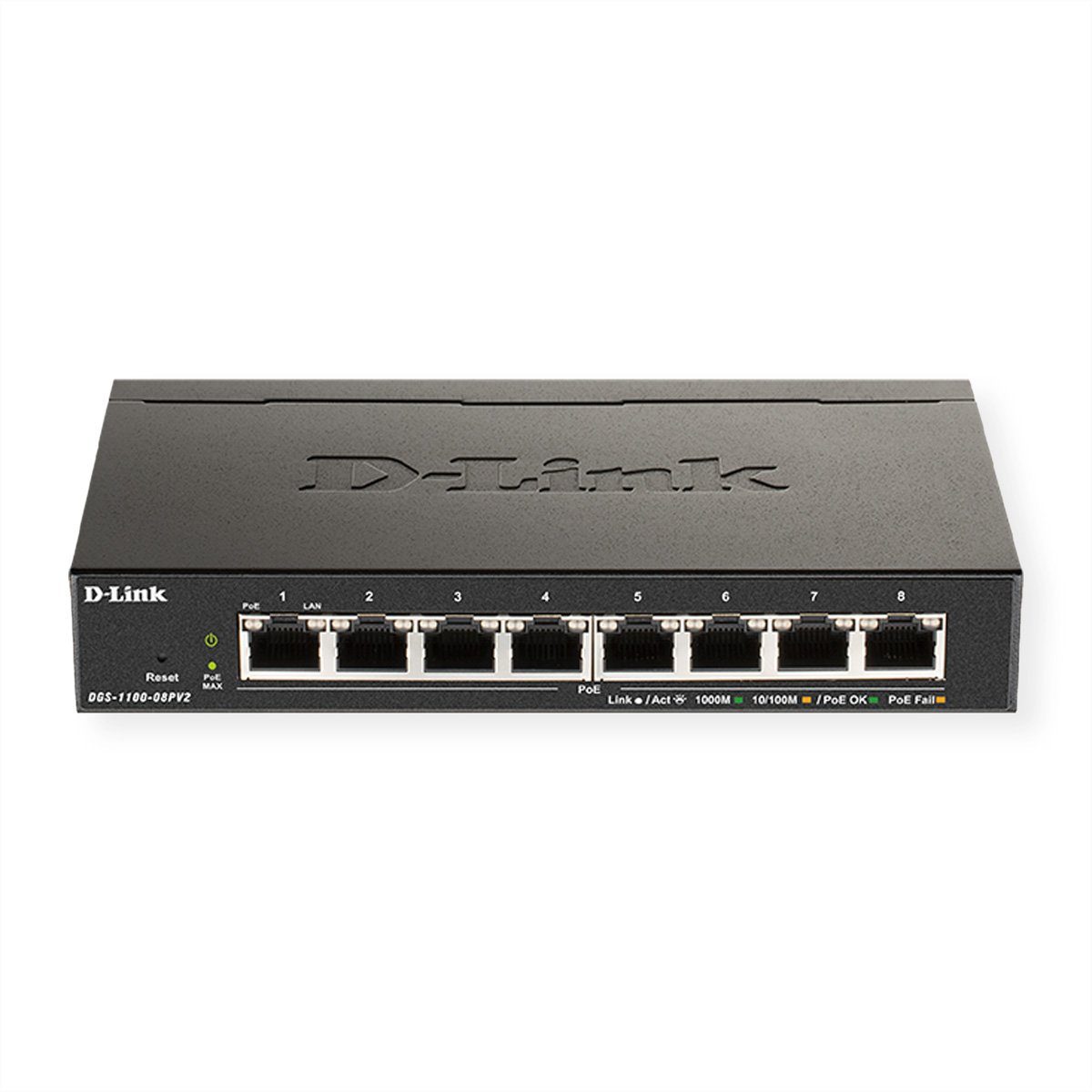 DGS-1100-08PV2 Gigabit Smart Managed Switch Netzwerk-Switch