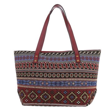 Ital-Design Shopper Mittelgroße, Damentasche Tragetasche Handtasche