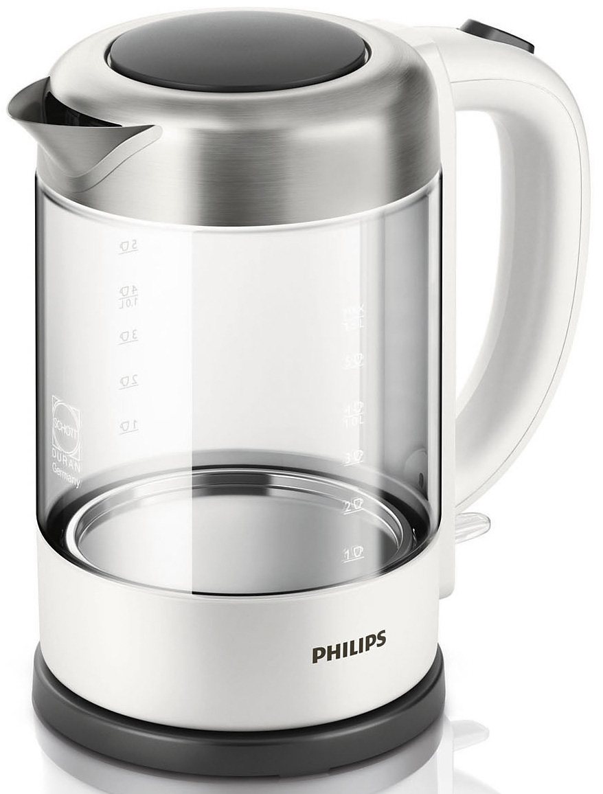 Wasserkocher Glas HD9340/00, 1,5 l, 2200 W Wasserkocher Glas HD9340/00, 1,5 l, 2200 W