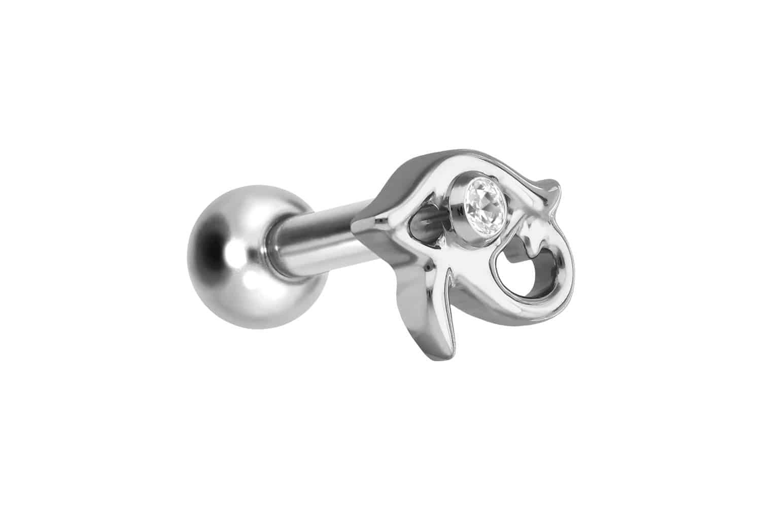 Piercing-Set Titan Ohrpiercing mit Innengewinde AUGE DES HORUS