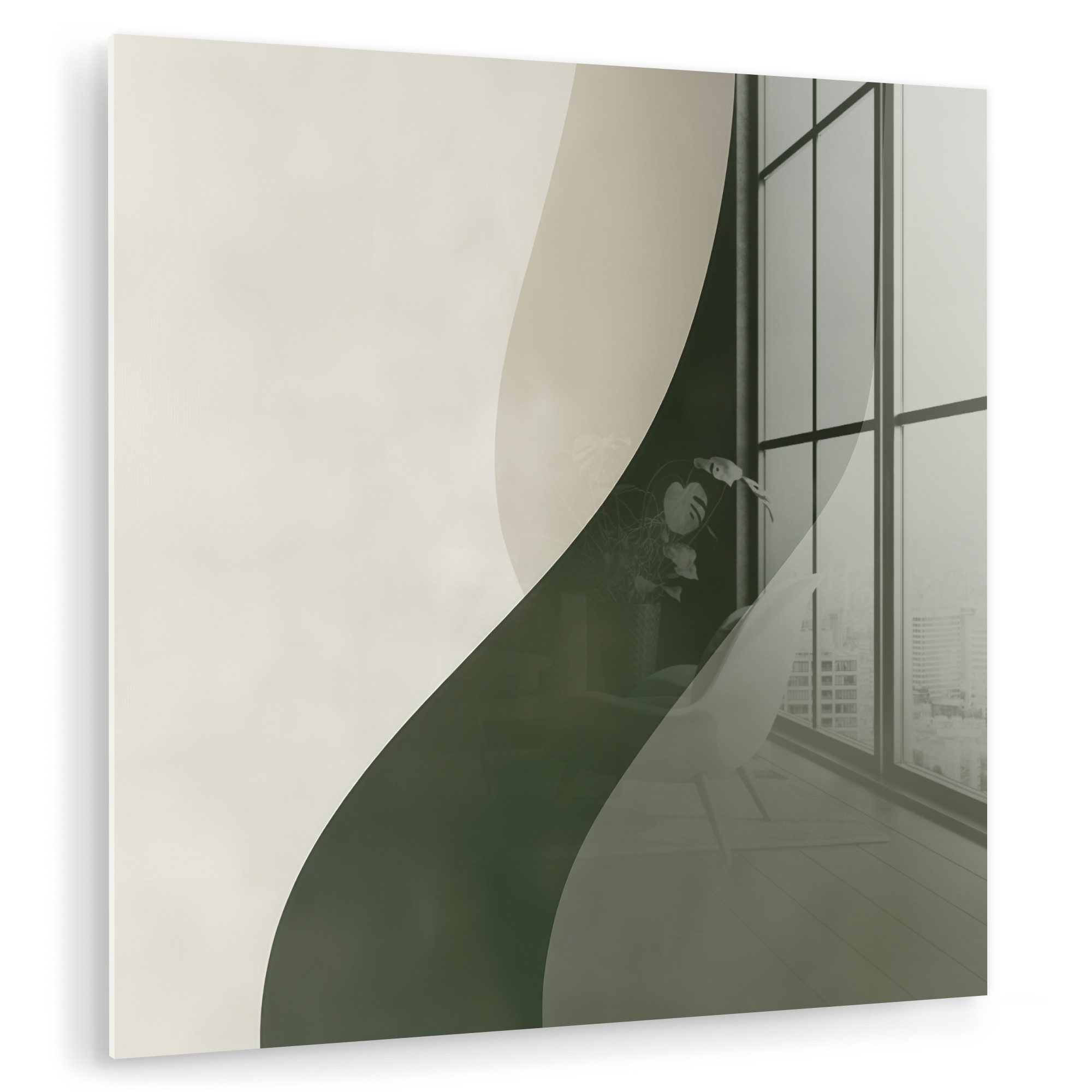 MuchoWow Acrylglasbild Japandi - Grün - günstig online kaufen