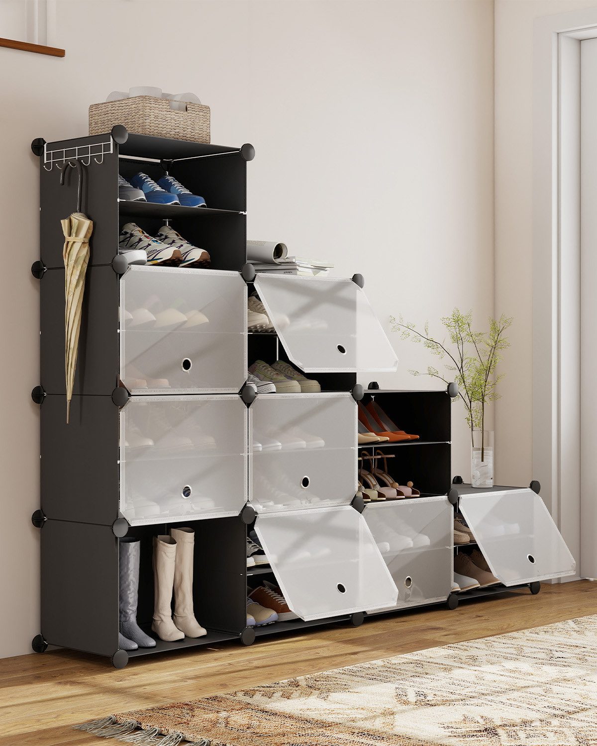 Sekey Schuhregal Schuhregal Schuhschrank Schuh-Organizer Stecksystem DIY-Re günstig online kaufen