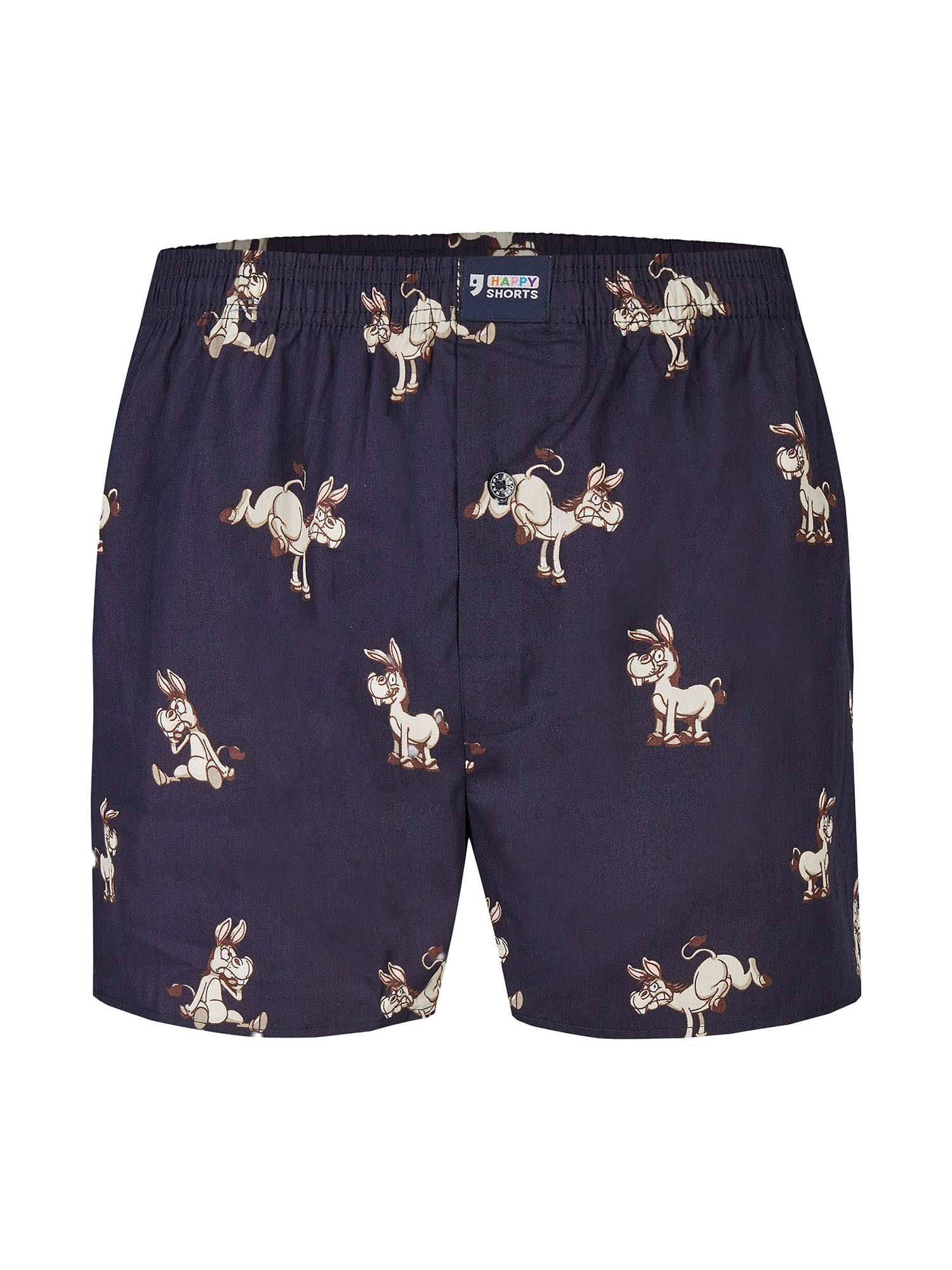 HAPPY SHORTS Boxer Funny Motives - hochwertige Shorts mit verschiedenen Motiven (3-St) American Boxershorts - breiter Komfortbund - witzig, bunt und bequem