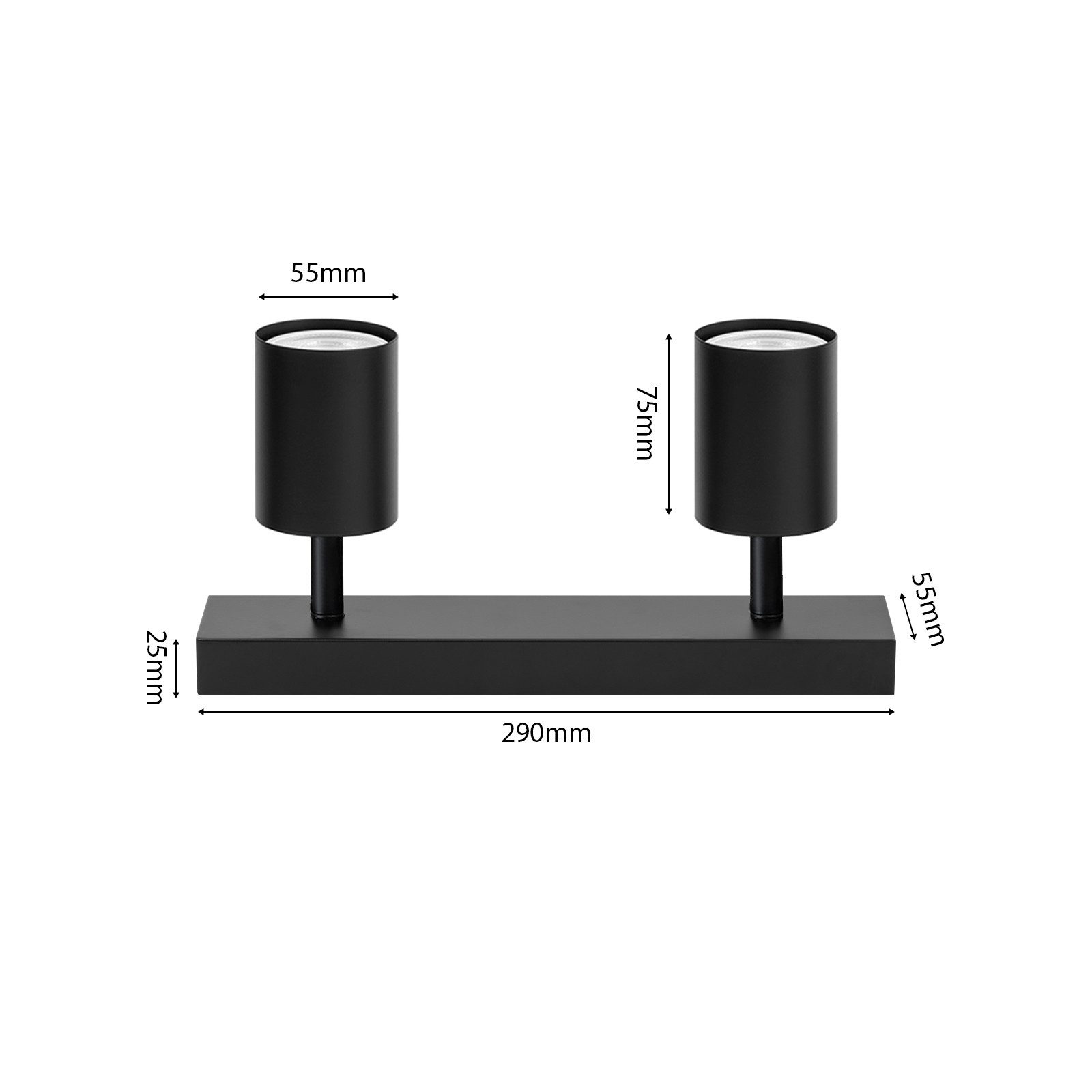 Zedelmaier Deckenstrahler Deckenspots Deckenleuchte max.7W, GU10, günstig online kaufen