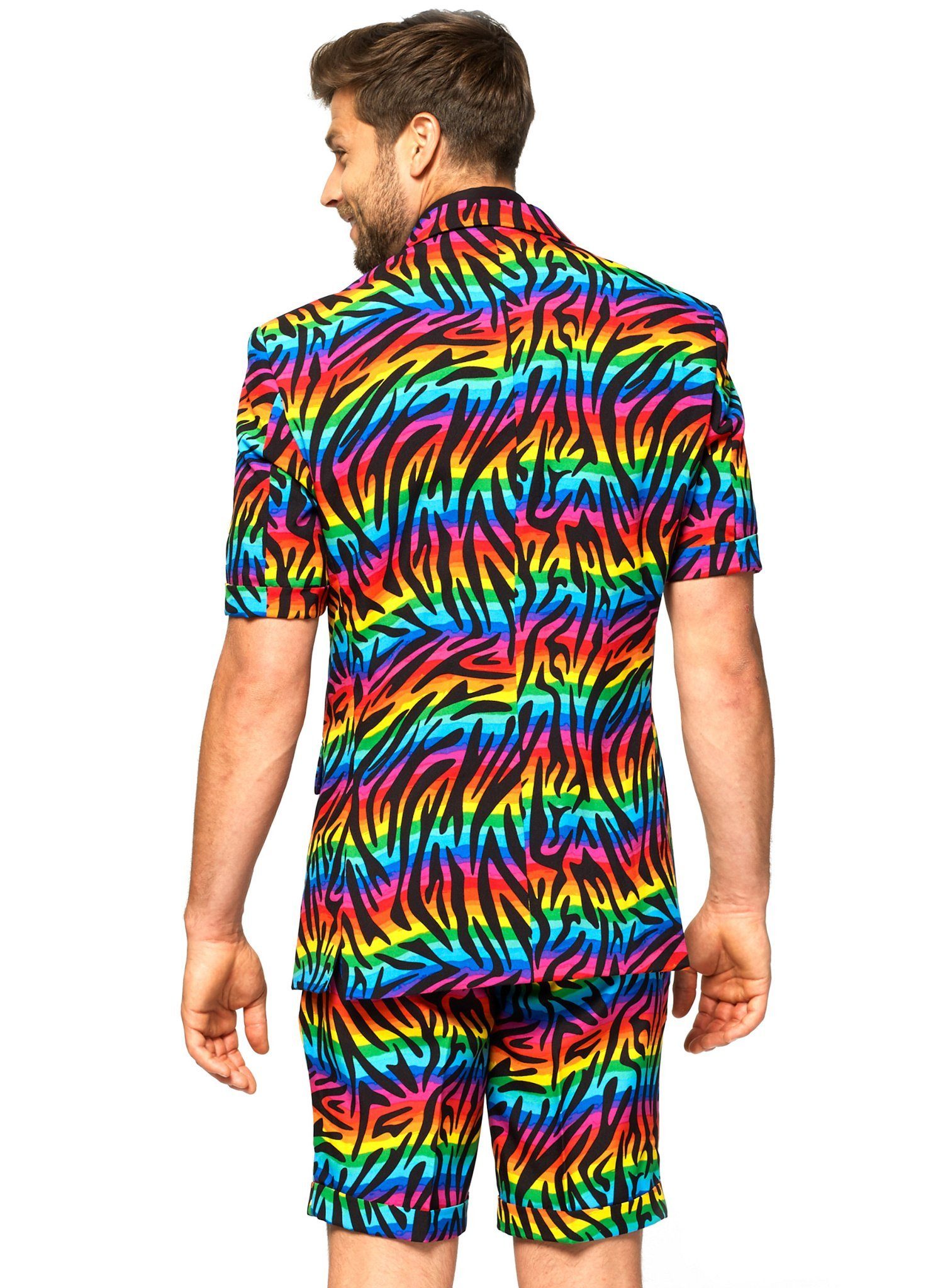 Opposuits Partyanzug Shorts Suit Wild Rainbow, Sommeranzug für sonnige Gemü günstig online kaufen