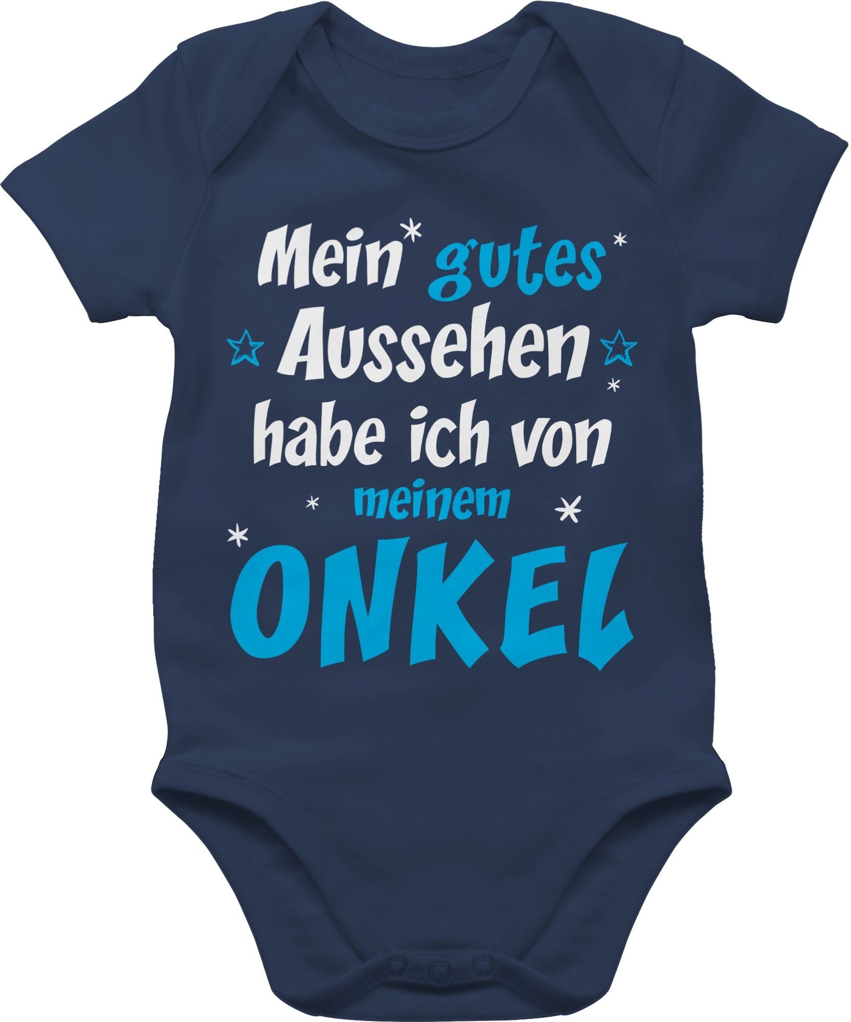 Shirtracer Shirtbody Onkel Baby - habe ich gutes Aussehen 1 Navy von Sprüche ONKEL meinem Spruch Blau Mein