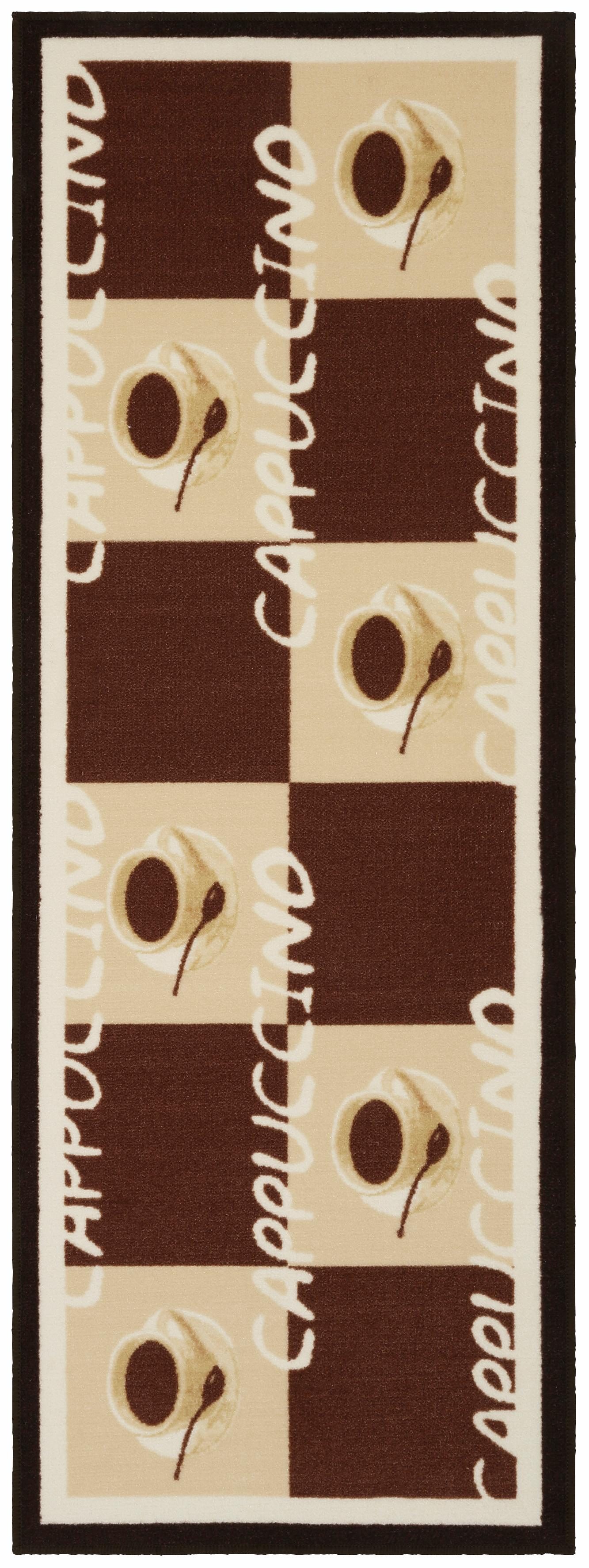 Küchenläufer »Cappuccinio«, Andiamo, rechteckig, Höhe 5 mm, Motiv Kaffee, mit Schriftzug, Küche-HomeTrends