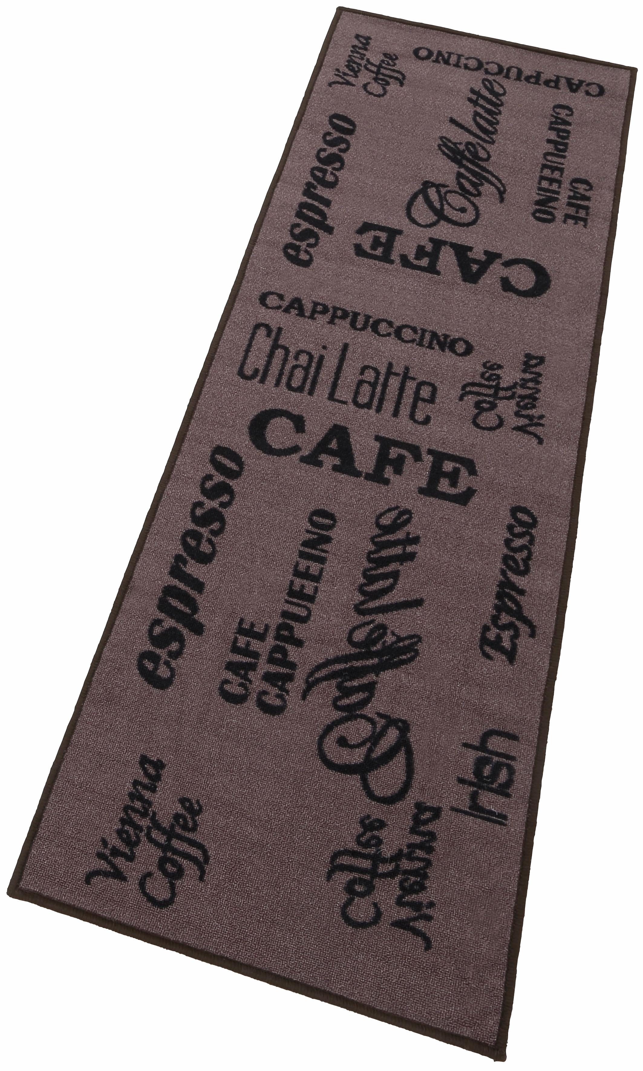 Küchenläufer »Espresso«, Andiamo, rechteckig, Höhe 5 mm, mit Schriftzug, rutschhemmend, Küche-Otto