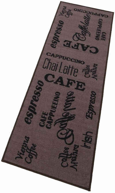 Küchenläufer »Espresso«, Andiamo, rechteckig, Höhe 5 mm, mit Schriftzug, rutschhemmend, Küche