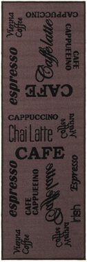 Küchenläufer »Espresso«, Andiamo, rechteckig, Höhe: 5 mm, mit Schriftzug, rutschhemmend, Küche
