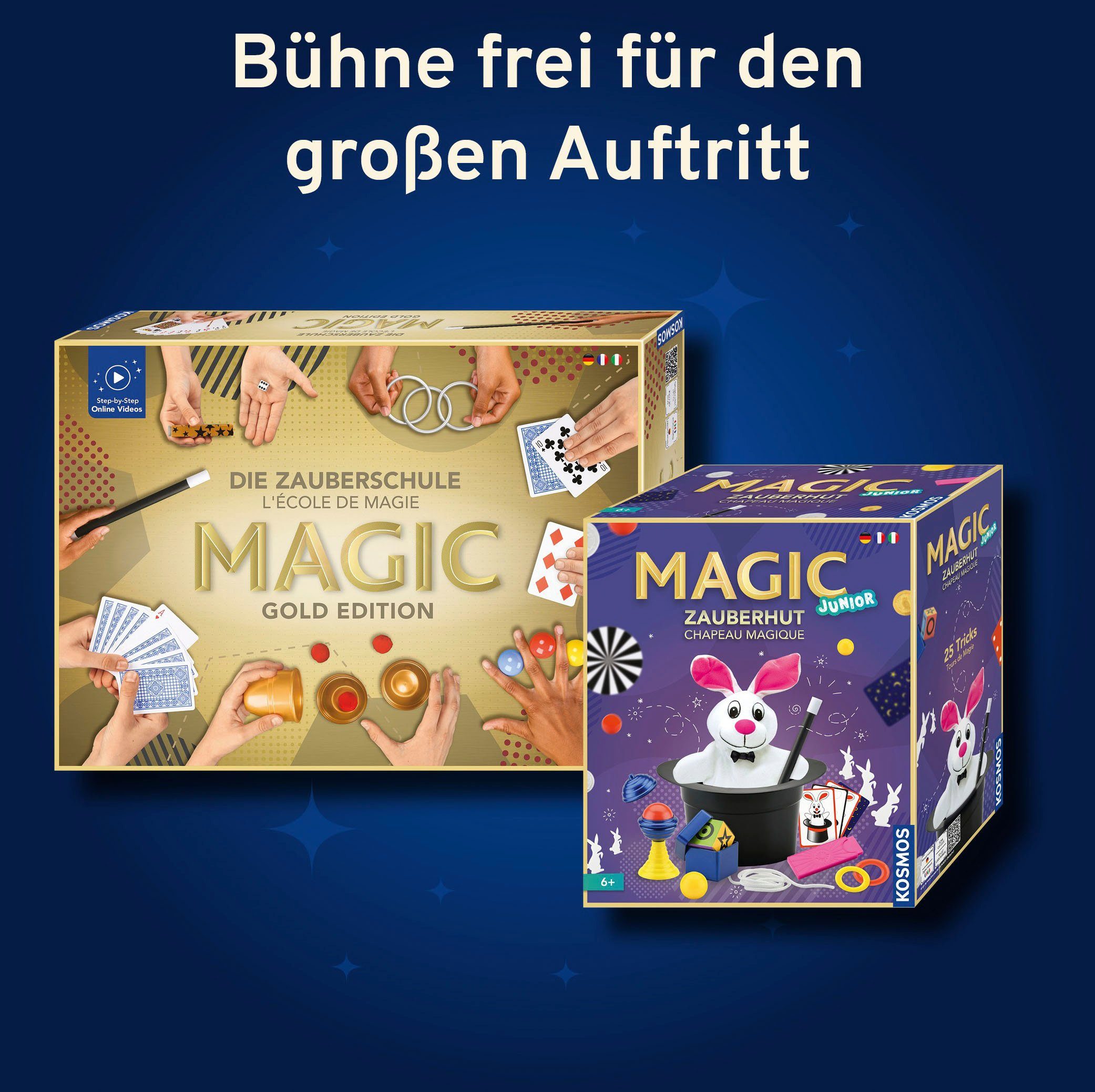 Kosmos Zauberschule Edition Zauberkasten Magic Gold DFI - Die