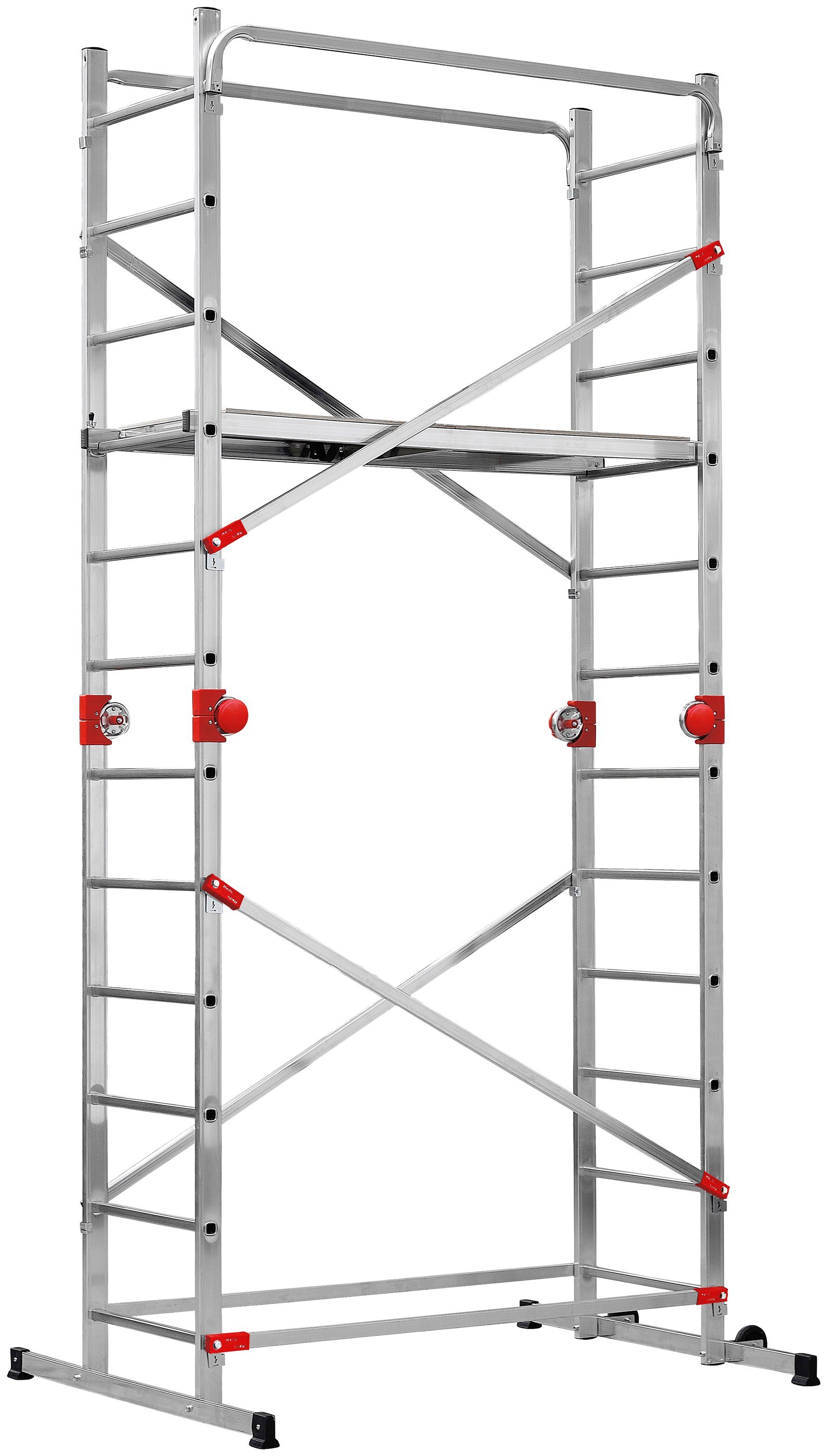 Hailo Vielzweckleiter G60 (1-St), Aluminium-Multifunktionsgerüst 2x12 günstig online kaufen