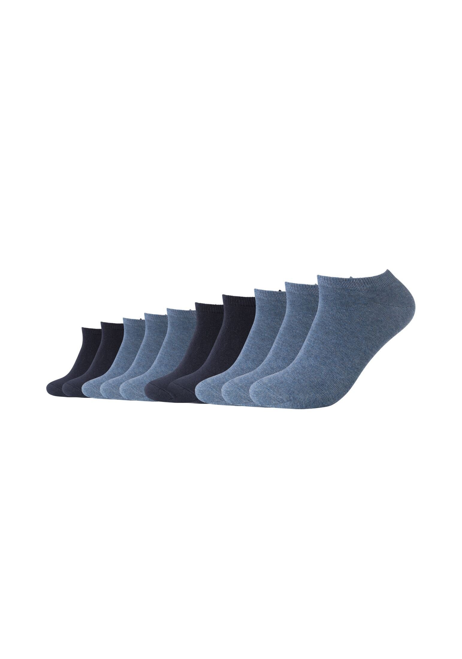 Camano Sneakersocken melange 10er denim Pack Sneakersocken