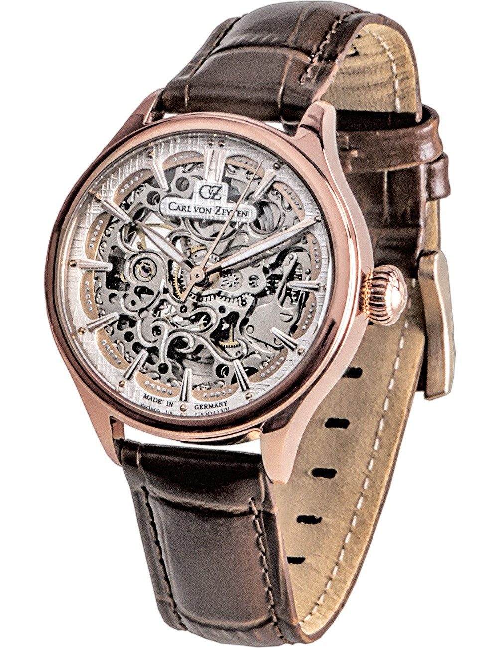 Carl von Zeyten Automatikuhr Carl von Zeyten CVZ0072RWHS Damenuhr Horbach Automatik Limited Edition Carl von Zeyten CVZ0072RWHS Damenuhr Horbach Automatik Limited Edition 38mm 3ATM