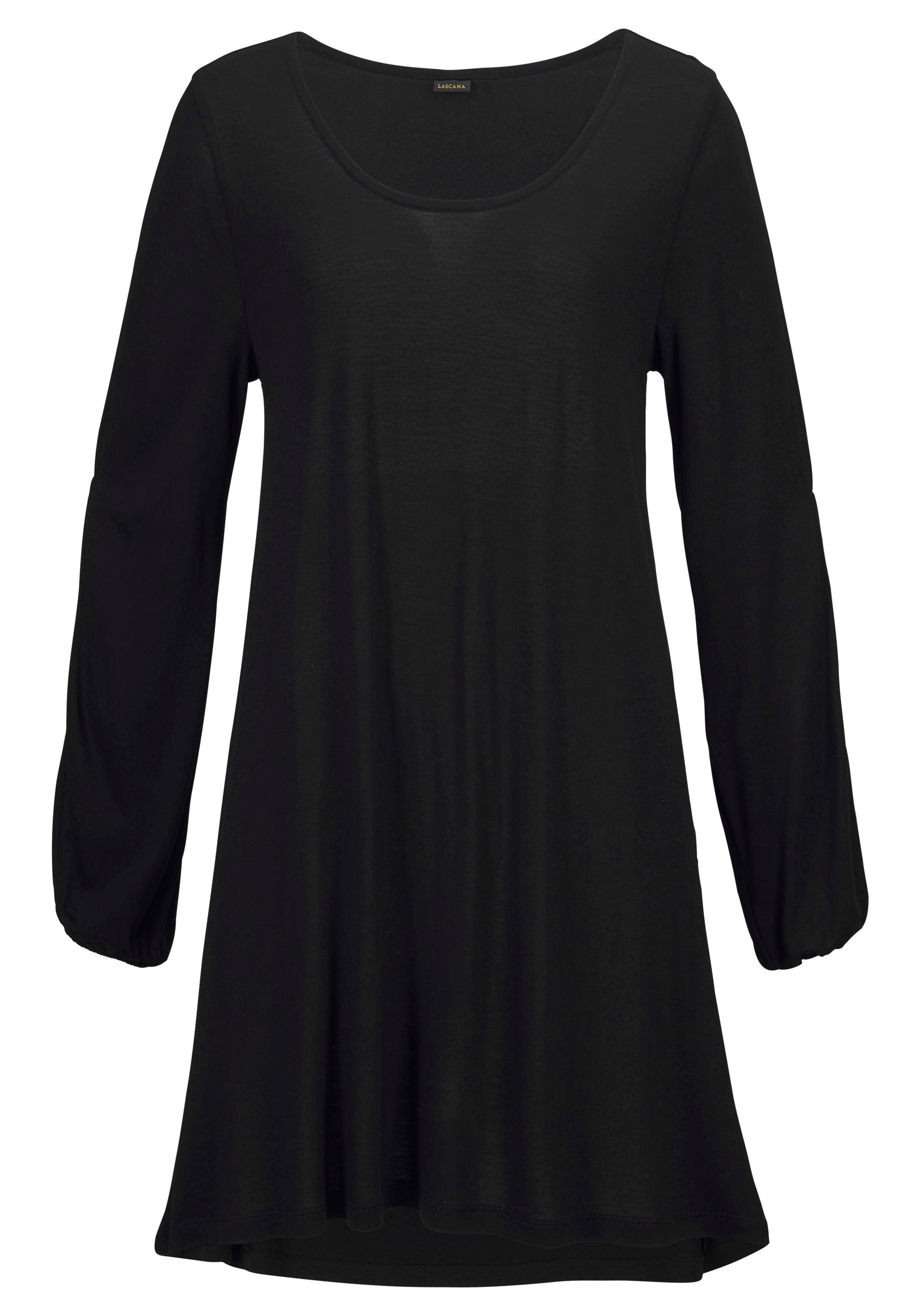 LASCANA Longshirt mit Schlitzen an den Ärmeln, Shirtkleid, Strandkleid – Bild 2 von 5