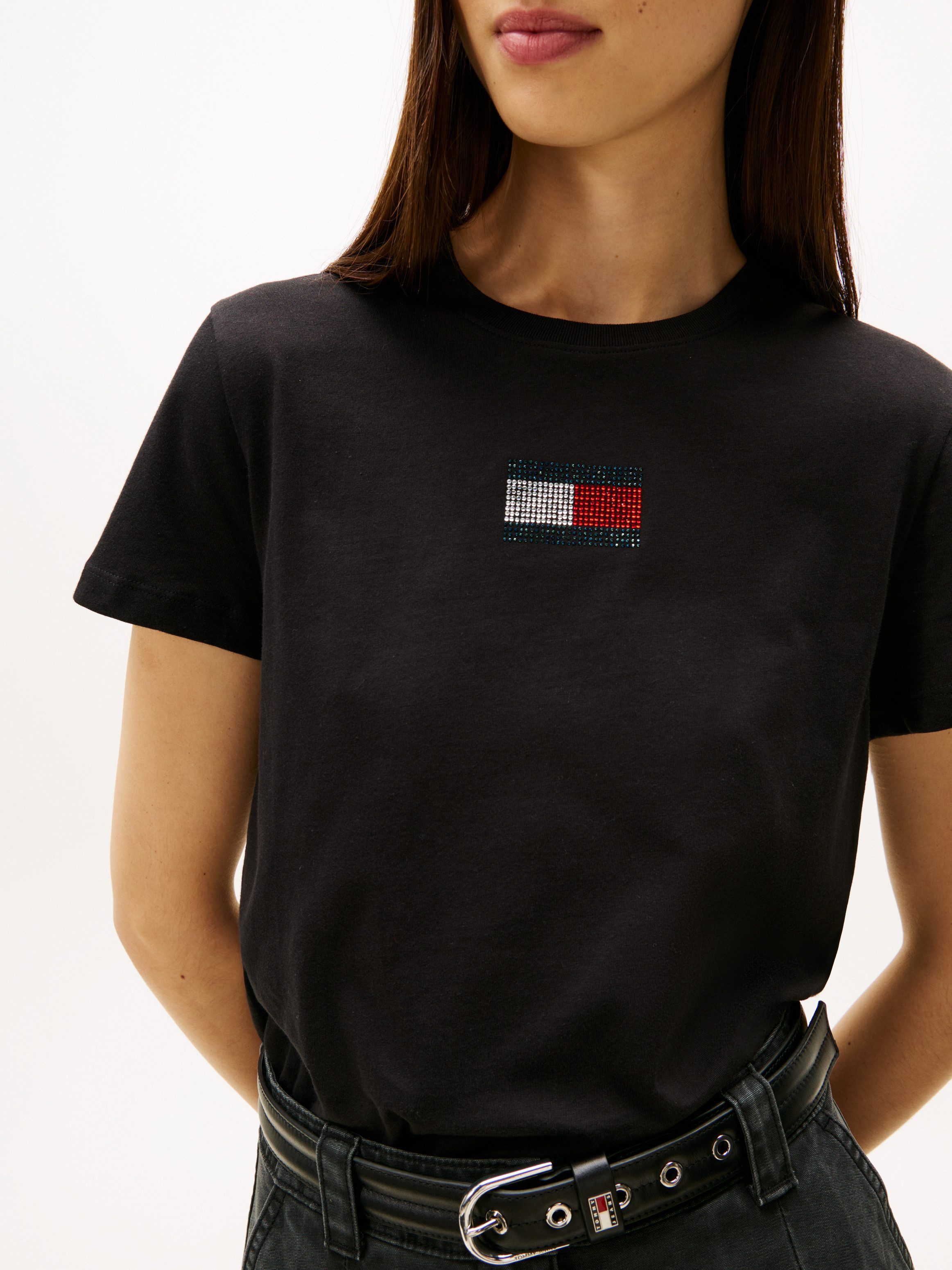 Tommy Jeans Kurzarmshirt TJW REG PARTY FLAG TEE EXT
