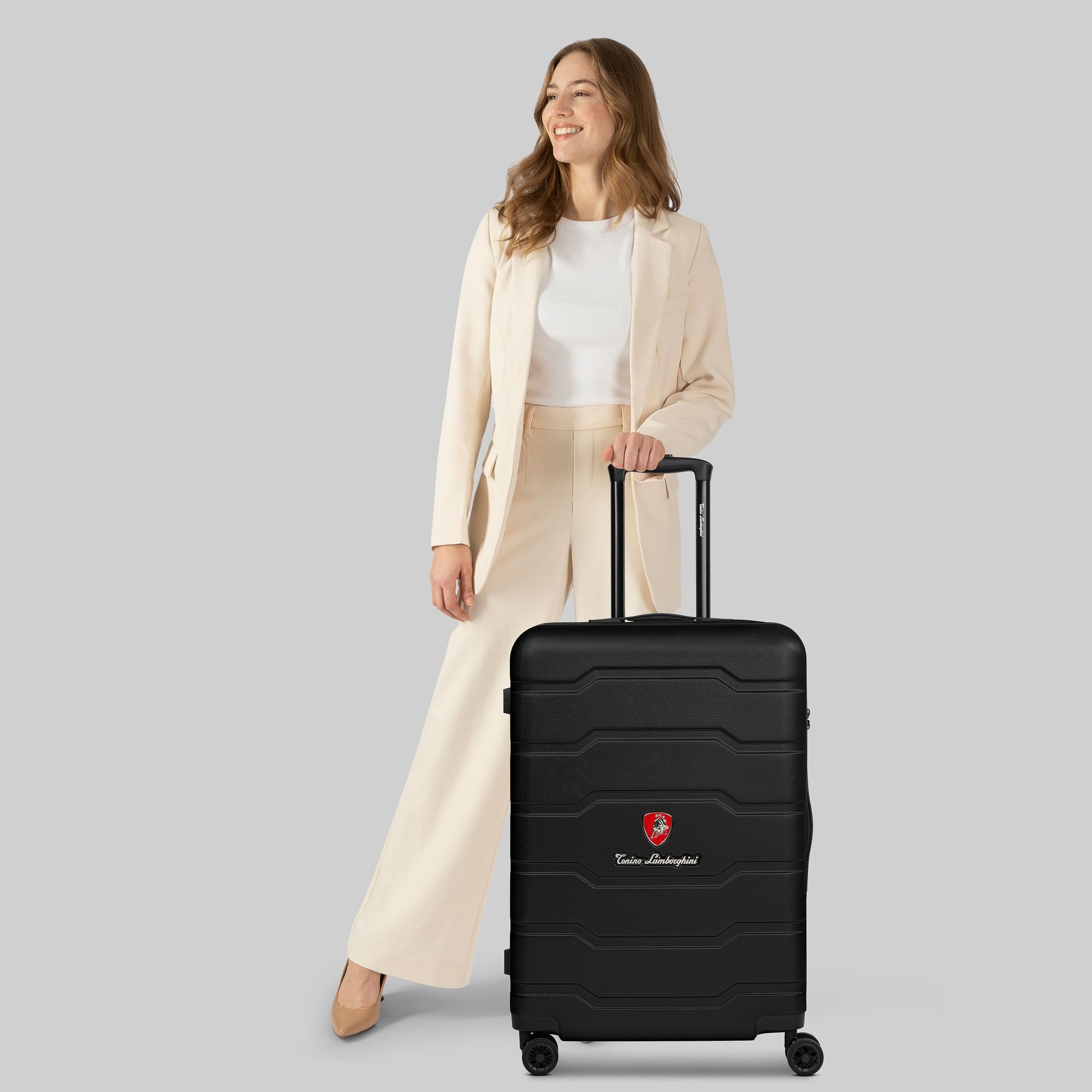 Tonino Lamborghini Hartschalen-Trolley Bologna, 4 Rollen, ABS günstig online kaufen