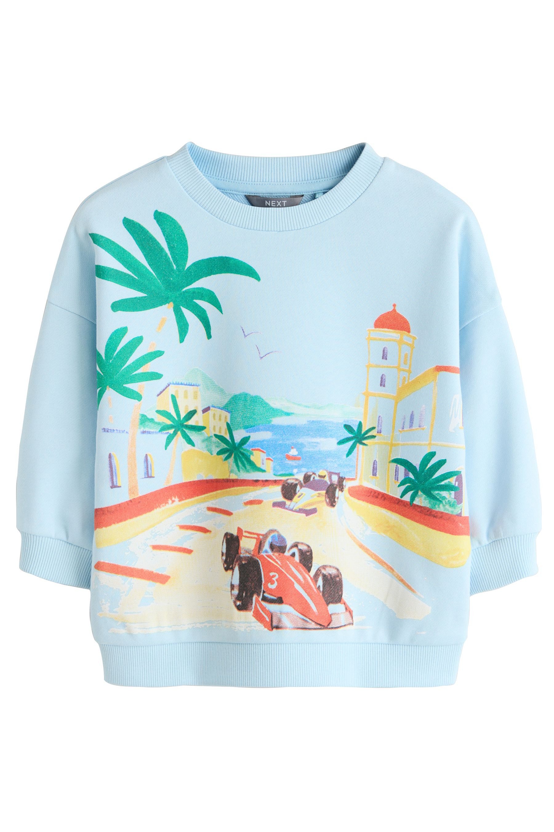 Next Sweater Rundhals-Sweatshirt mit Print (1-tlg)