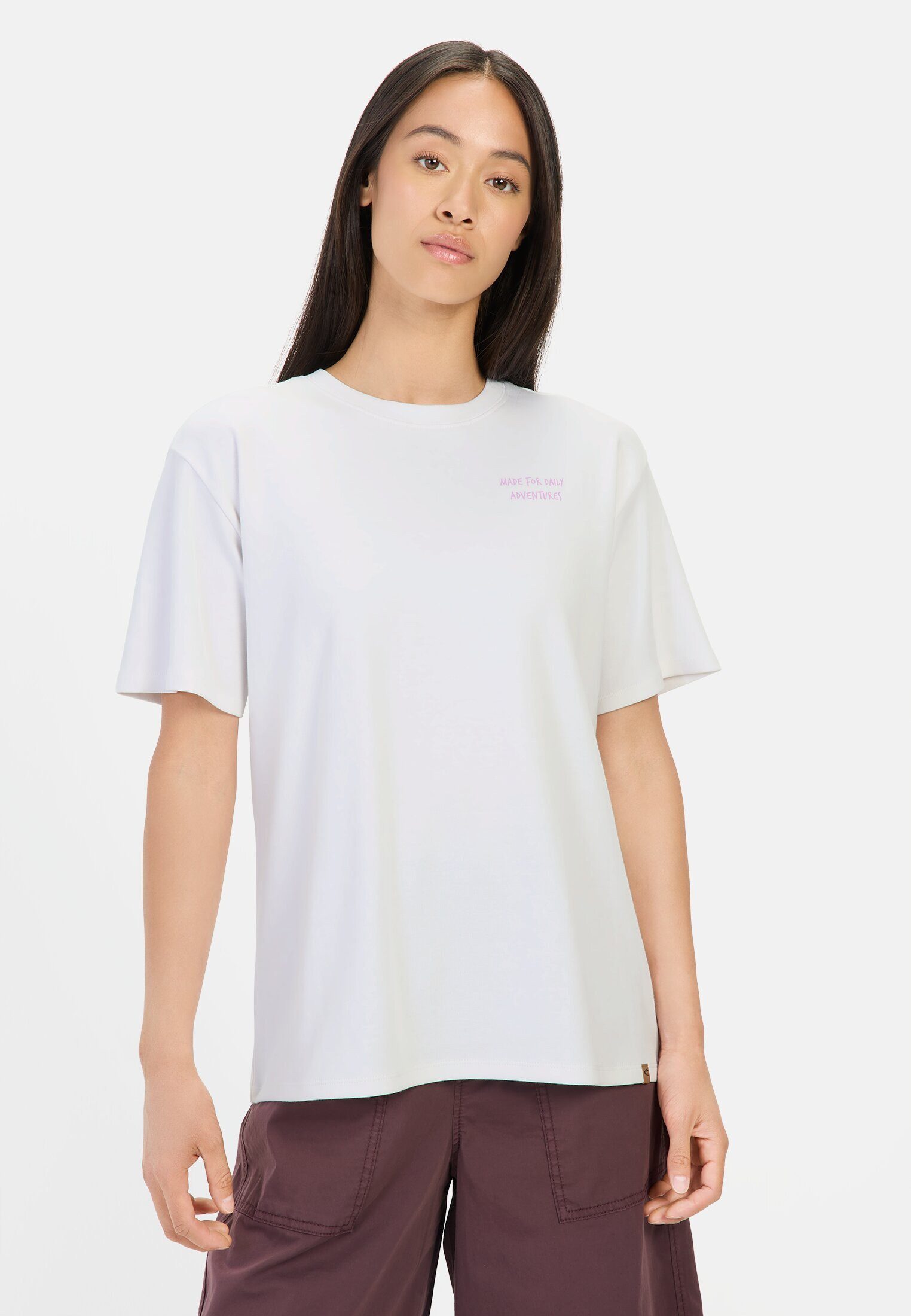 camel active T-Shirt mit Rückenprint Kurzarm Rundhals günstig online kaufen