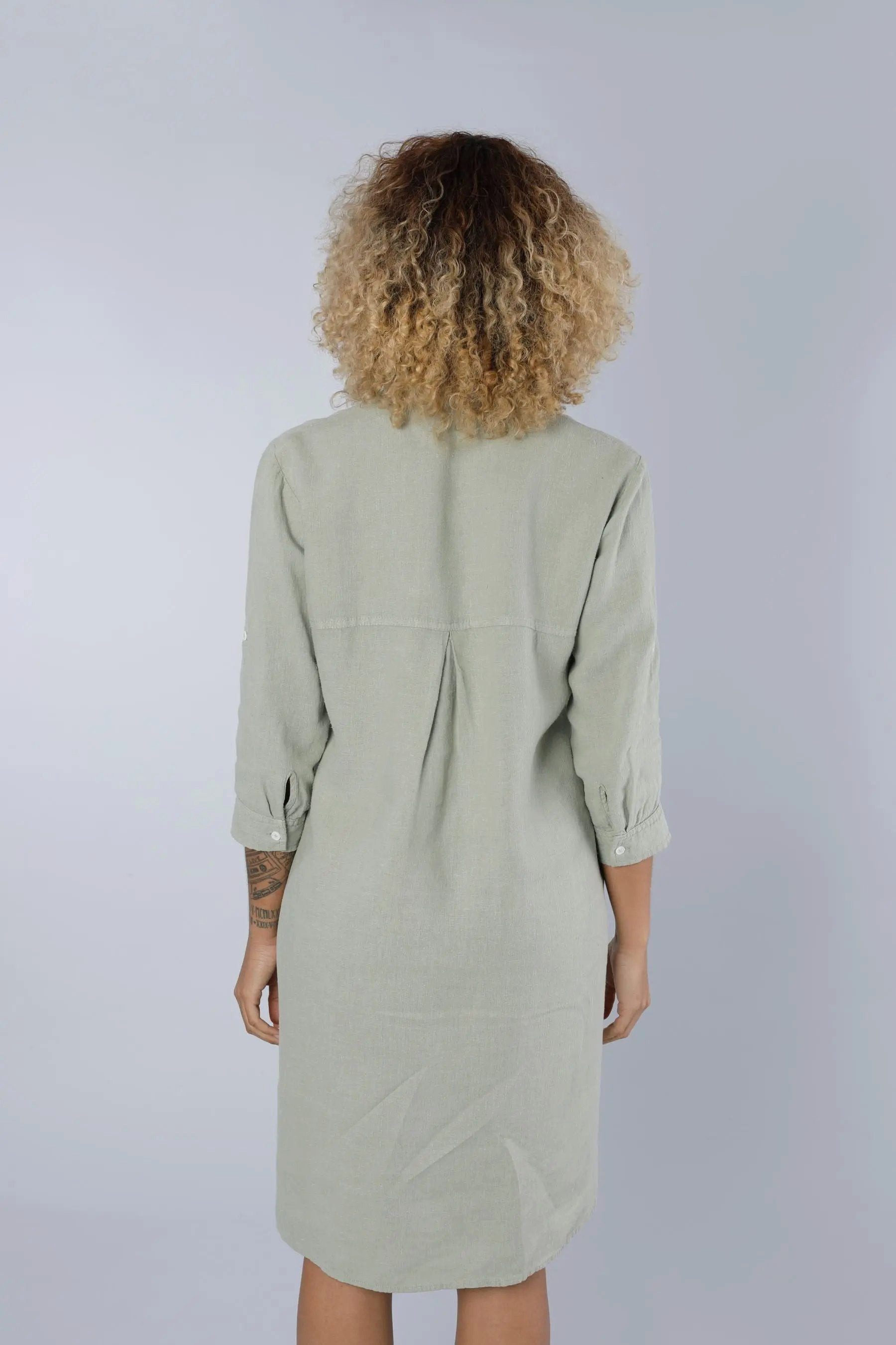 NADINE H Sommerkleid Leinenkleid GREEN günstig online kaufen