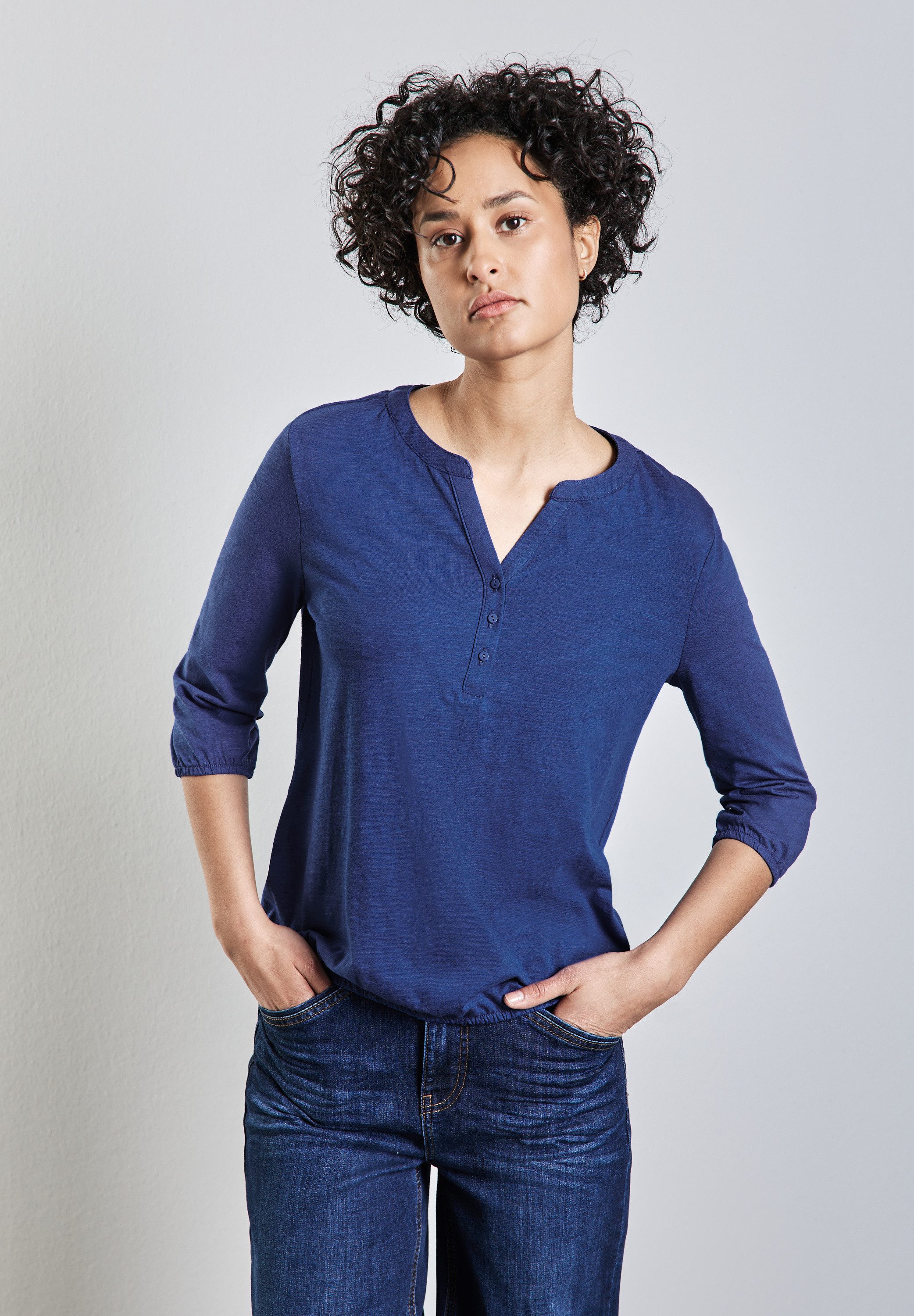 STREET ONE Blusenshirt, mit 3/4 Ärmeln günstig online kaufen