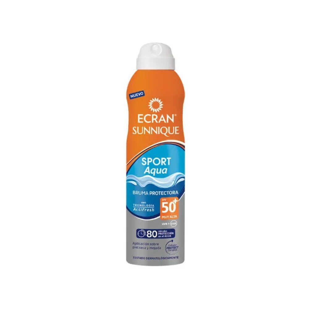 Ecran Sonnenschutzcreme Sunnique Sport Aqua Protection Mist Spf50 250ml