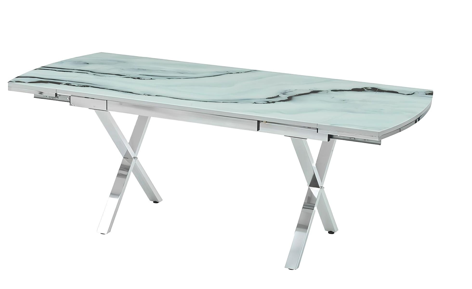 Xlmoebel Esstisch Rechteckiger Esstisch in modernem Blau aus hochwertigen Materialien (1-St., Esstisch), Hergestellt in Europa