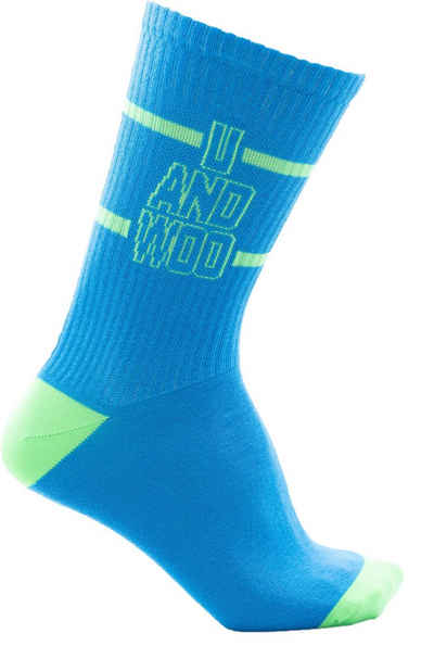 UANDWOO Socken 3708726046 UANDWOO Lifestyle Socks Outline Logo w/ Ripp