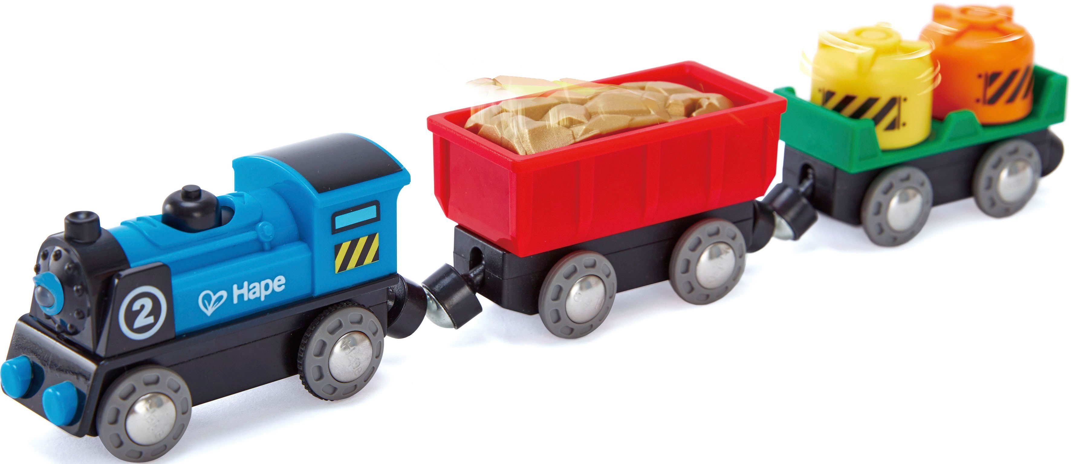 Hape Spielzeug-Eisenbahn Güterzug mit Batterieantrieb günstig online kaufen