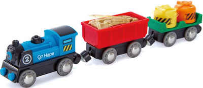 Hape Spielzeug-Eisenbahn Güterzug mit Batterieantrieb