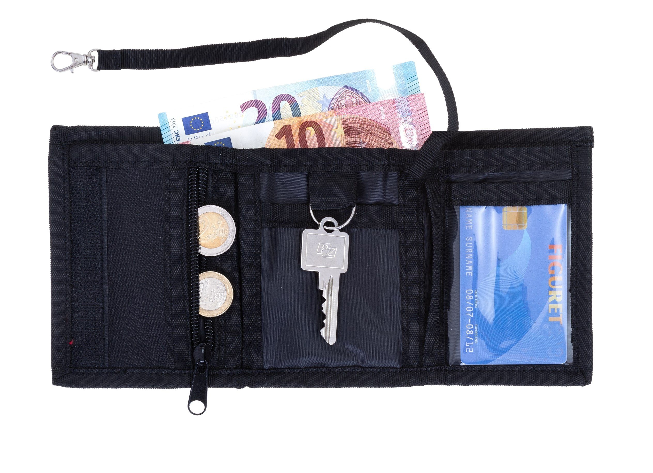 ELEPHANT Geldbörse Mädchen Jungen Hero Signature, Wallet Klettbörse Schülerbörse Schlüsselring Ausweisfach