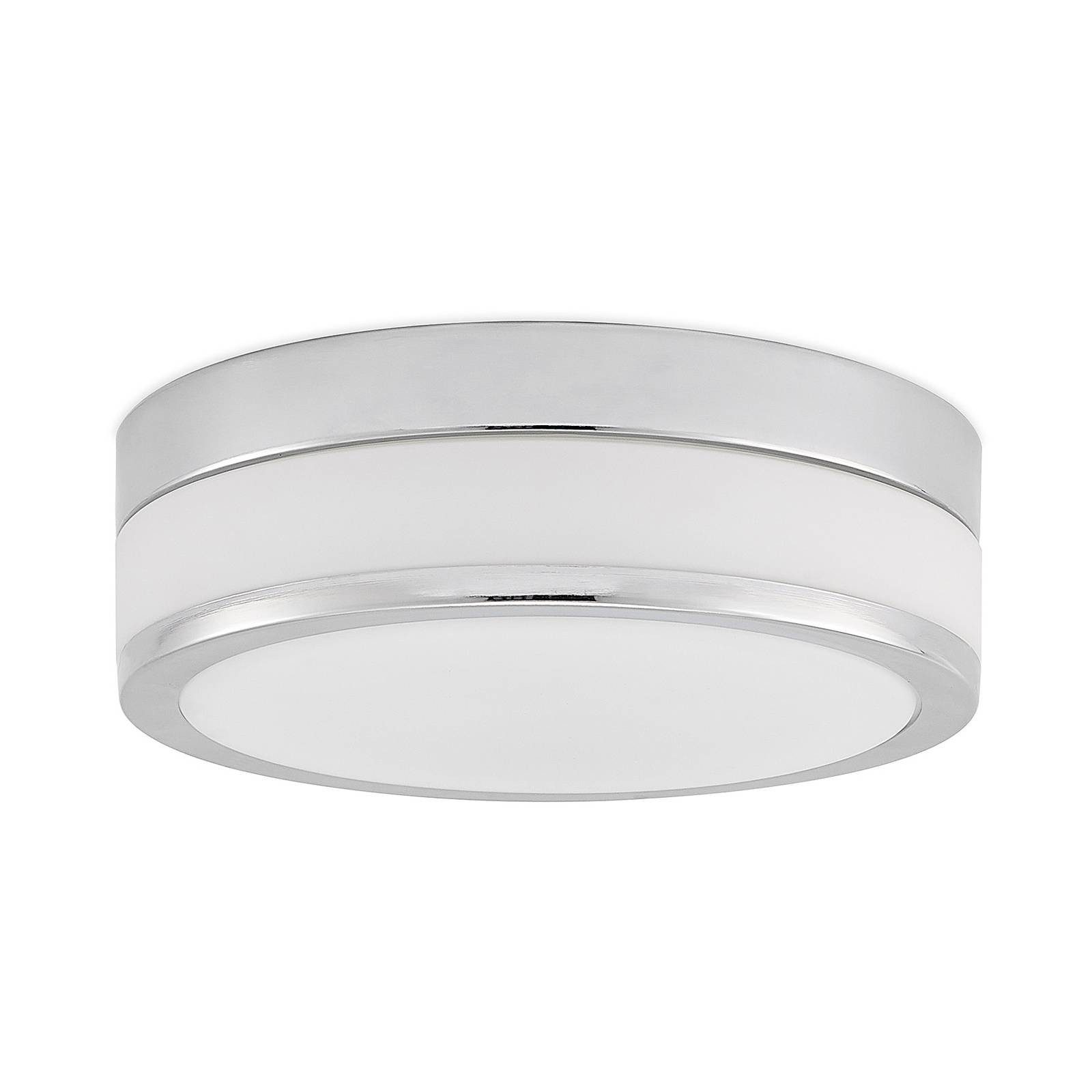 Lindby Deckenleuchten Flavi, Glas Chrom IP44, 2 x 15 W LED