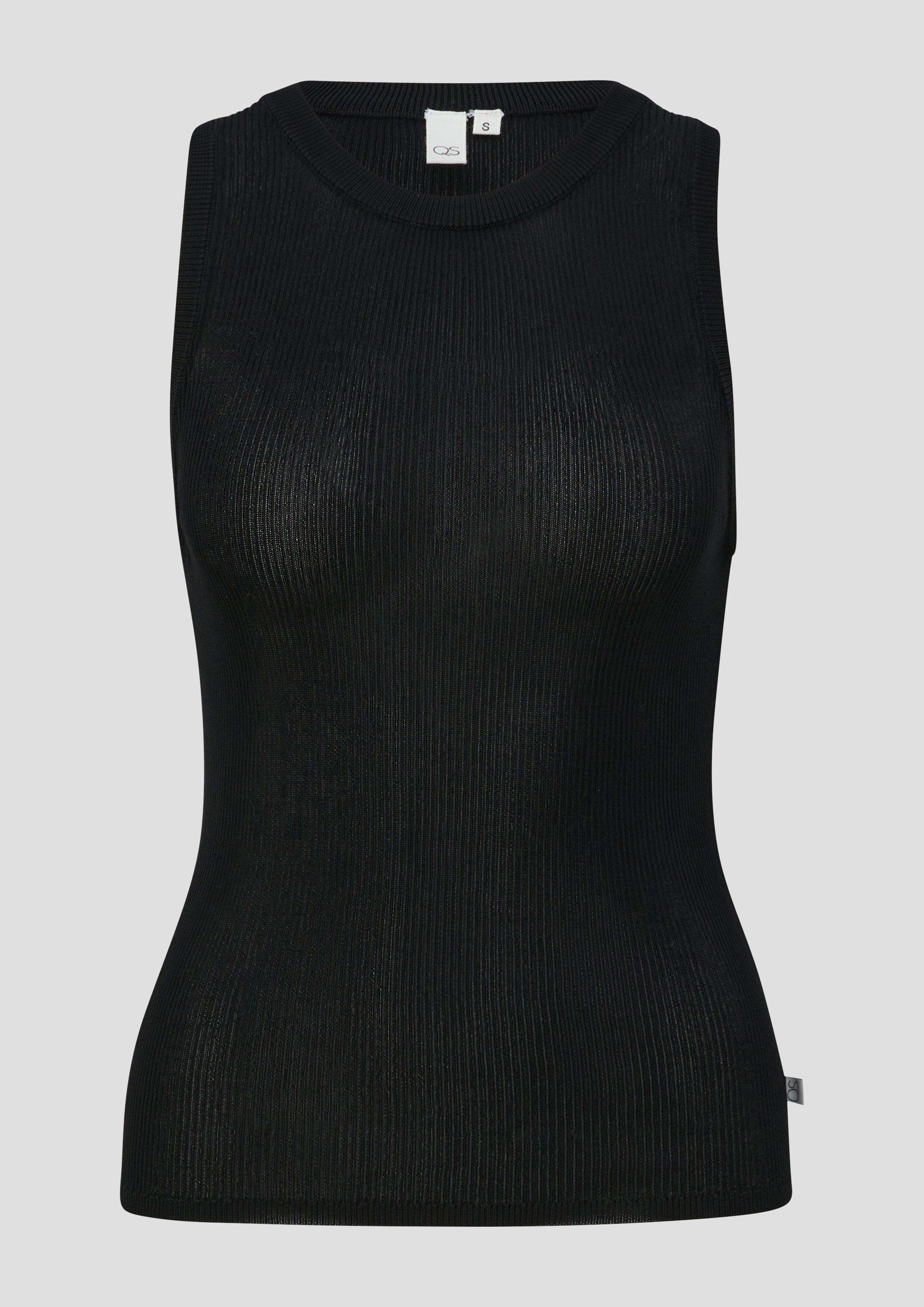QS Shirttop Strickpullunder aus Viskosemix günstig online kaufen