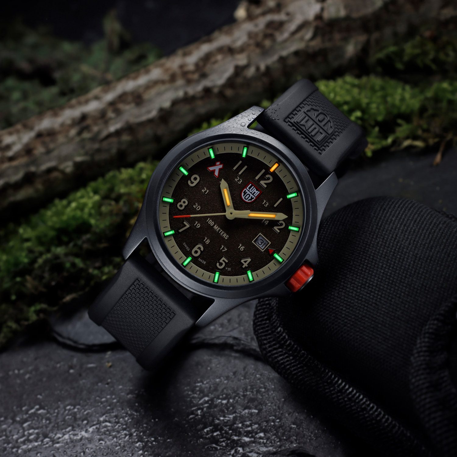 Luminox Schweizer Uhr XB.3716, Herren-Armbanduhr Bear Grylls Grau