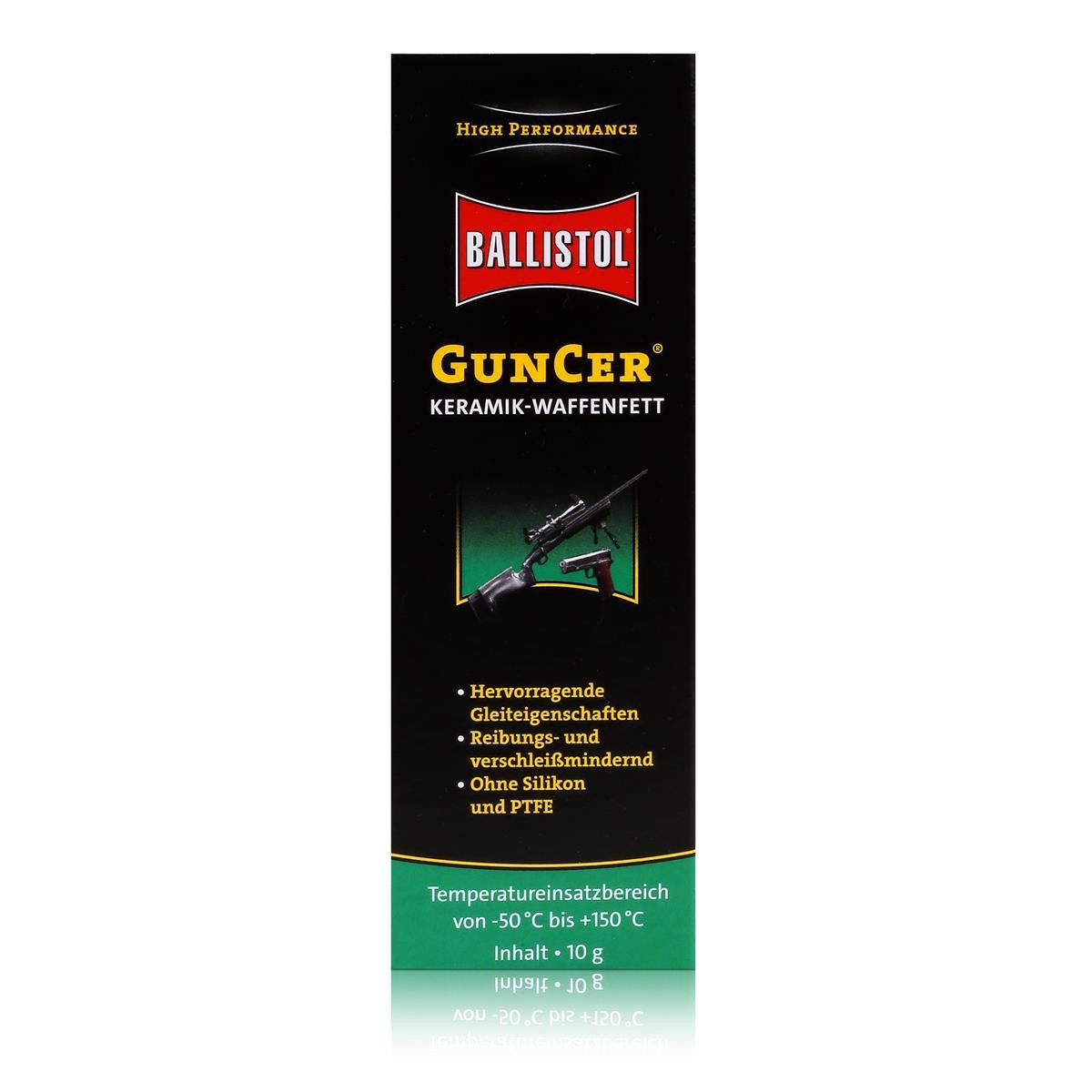 Ballistol Multifunktionsöl Ballistol GunCer Keramik-Waffenfett 10g - Ohne Silikon und PTFE (1er P