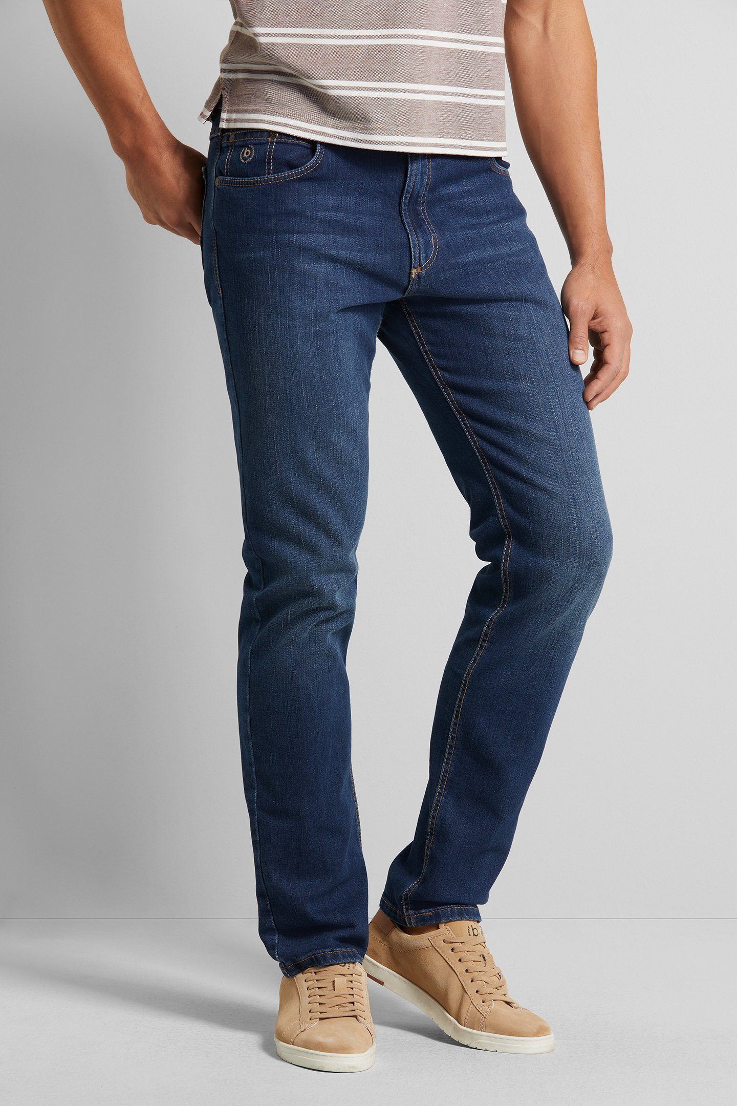 bugatti 5-Pocket-Jeans mit Comfort Stretch blau stone