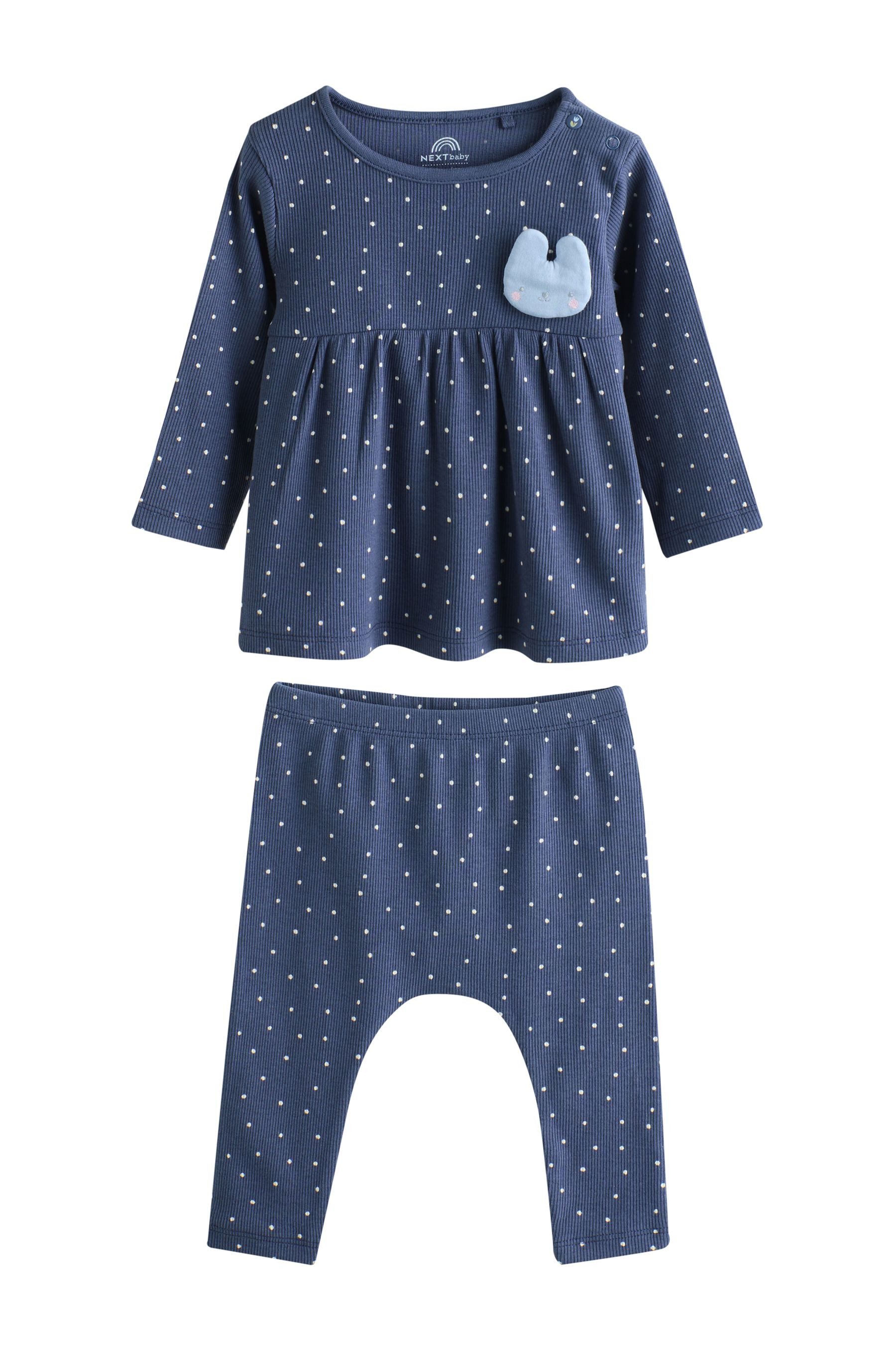 Next Shirt & Leggings Baby-Langarmshirts und Leggings, 6-teiliges Set (6-tlg)