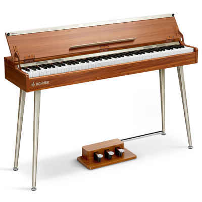Donner Klavier Digitalpiano 88 Tasten gewichtete Tastatur Keyboard DDP-80 Plus (Set, Pedal, Netzteil), Elektrisches Klavier für zu Hause