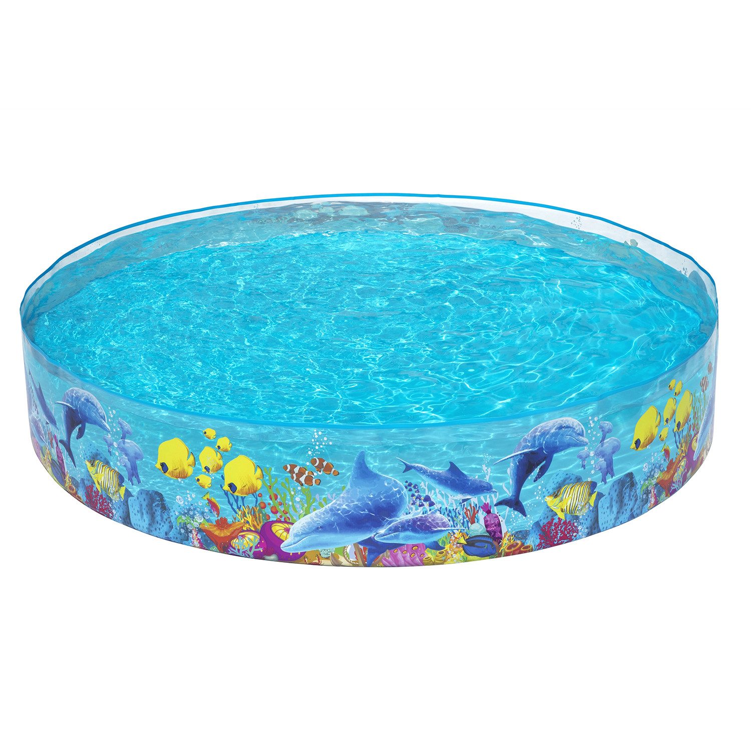 Bestway Planschbecken Fill 'N Fun Odyssey, (Packung, 1-tlg., Kein Aufblasen notwendig), Ø 244 x 46 cm
