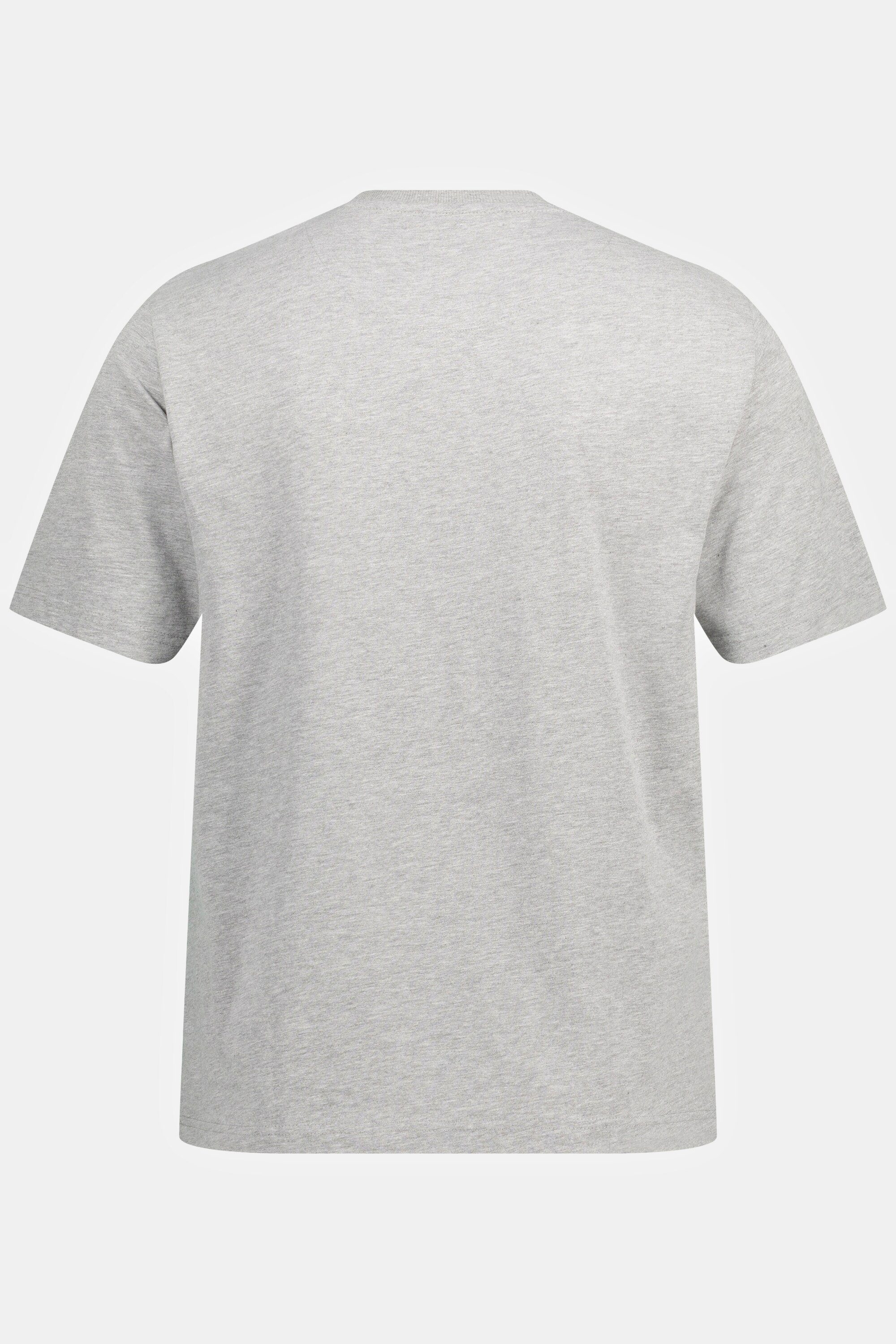 Melange-Jersey Print T-Shirt T-Shirt JP1880 Halbarm