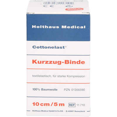 Holthaus Medical Wundpflaster Cottonelast® Kurzzug-Binde, 10 cm x 5 m, einzeln in Faltschachtel