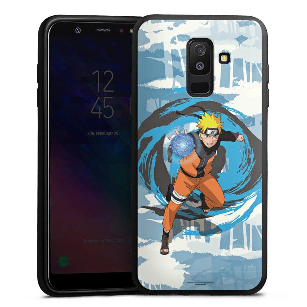 DeinDesign Handyhülle Offizielles Lizenzprodukt Manga Naruto Shippuden  Naruto Rasengan, Samsung Galaxy A6 Plus (2018) Silikon Hülle Bumper Case