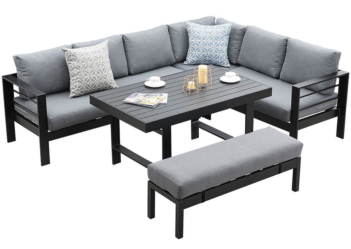 MeXo Gartenlounge-Set SGS zertifiziert, XXL Gartenmöbel günstig online kaufen