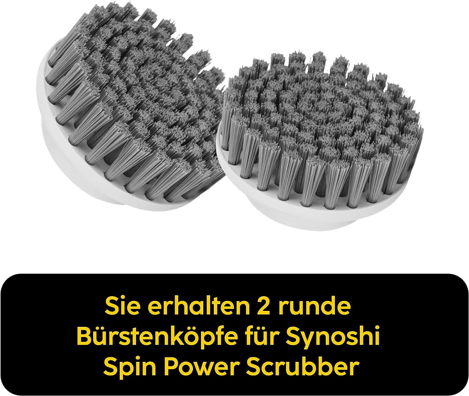 UE Stock Reinigungsbürste 2 Stück Rundbürstenköpfe für elektrische Reinigungsbürste Rundbürste, für ein blitzsauberes Zuhause.