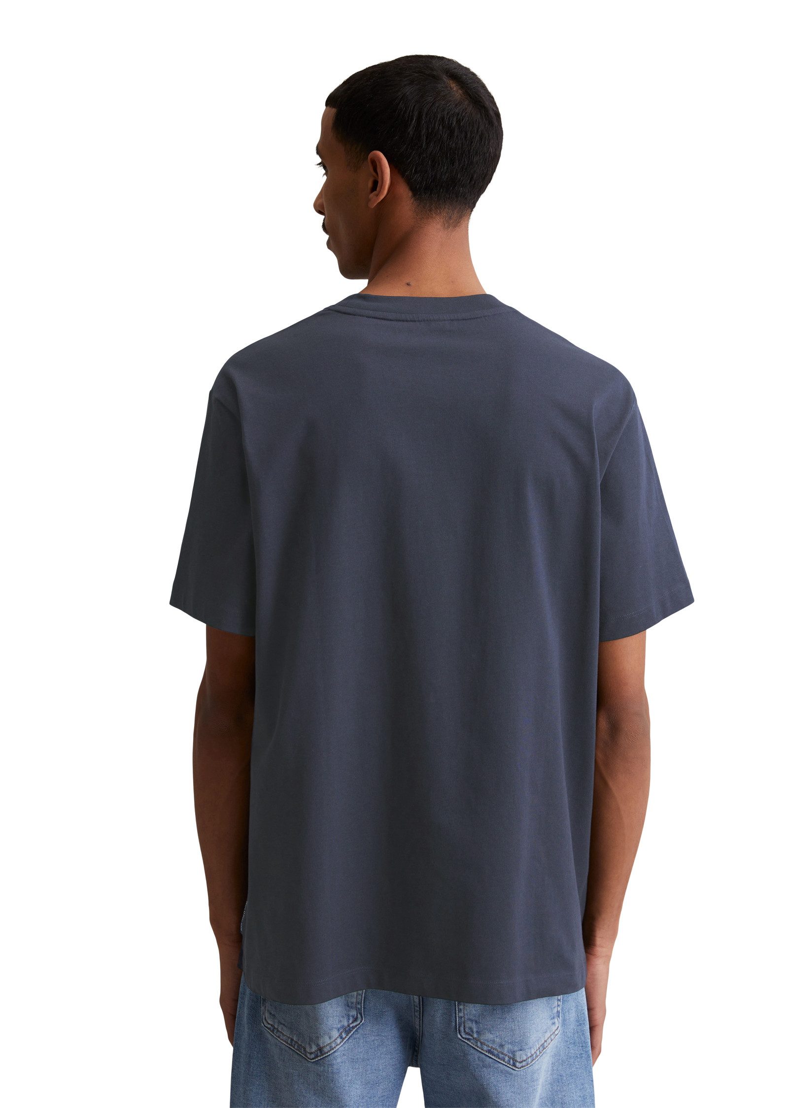Marc O'Polo DENIM T-Shirt mit Labeling vorne mittig günstig online kaufen